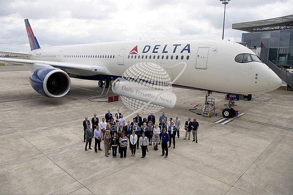 -Delta recibe la primera aeronave insignia Airbus A350-900-