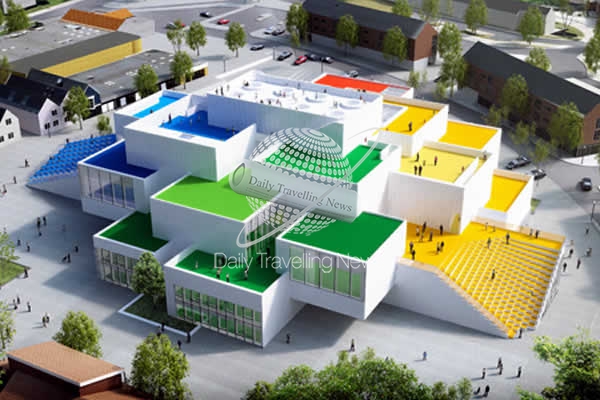 -Edificio de LEGO Bricks en Dinamarca-