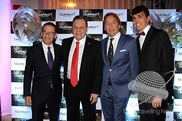 -Gustavo Santos junto a directivos de Club Mediterran-