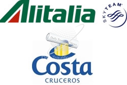 -Alitalia & Costa Cruceros: Nuevo servicio para cruceristas desembarcando en Civitavecchia-