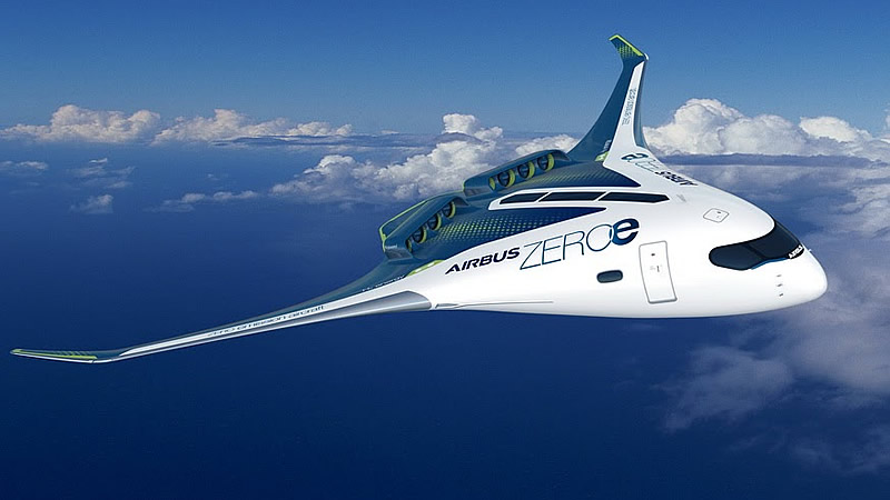 Airbus revela nuevo concepto en aeronaves con cero emisiones
