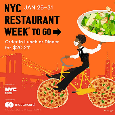 NYC Restaurant Week to Go programa con ofertas especiales