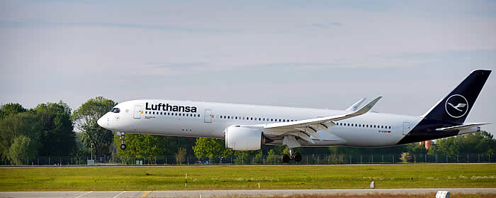 Lufthansa despliega el "Jumbo" y el Airbus A350 en Mallorca 