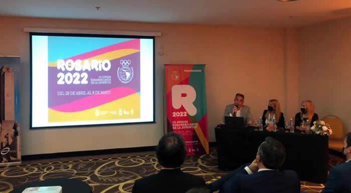 Rosario presentó los Juegos Suramericanos de la Juventud 2022