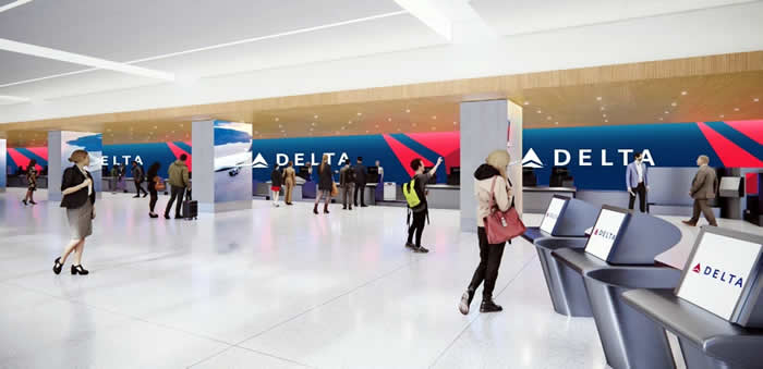 Delta presenta las futuras mejoras en sus hubs de Seattle, Los Ángeles y Nueva York-LGA