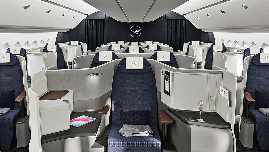 Lufthansa ofrece el concepto de suite en First y Business Class por primera vez