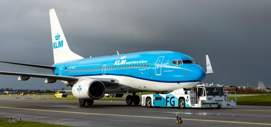 KLM y sus socios continúan con las pruebas de rodaje sostenible en Schiphol