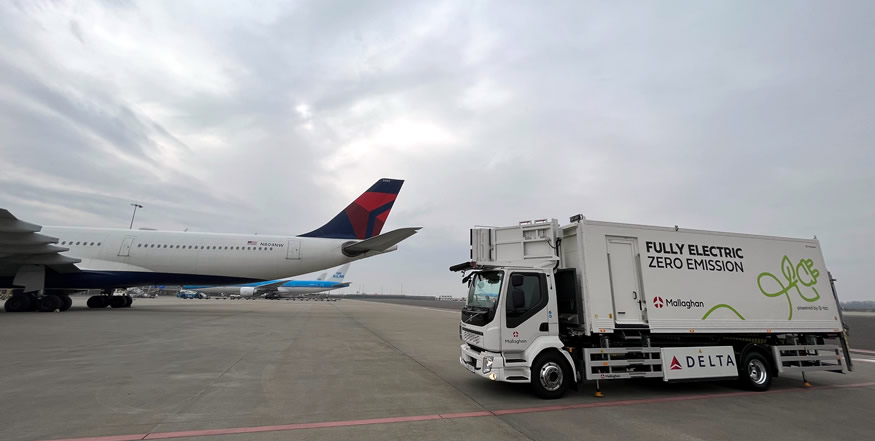 Un gran paso de Delta para una operación terrestre con "vehiculos cero emisiones"