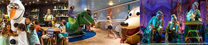 Los niños exploran historias de Disney en espacios juveniles a bordo del Disney Dream