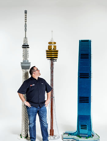 Towers Of Tomorrow Exhibition with LEGO Bricks