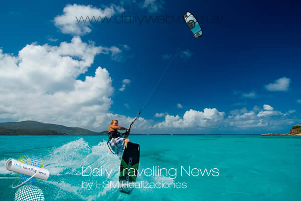 -Kite Surfing en Necker Island.-