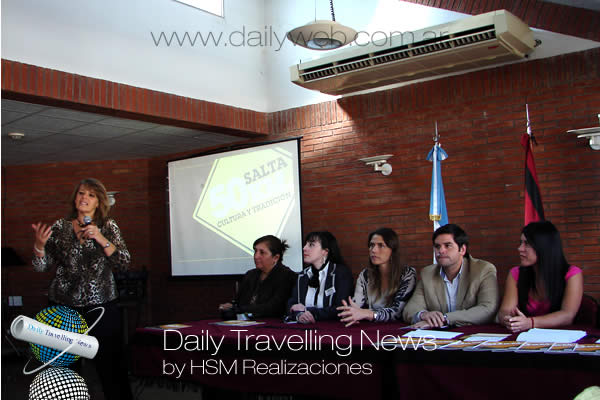 -Representantes de municipios del Valle de Lerma junto al secretario de Turismo de la Provincia.-