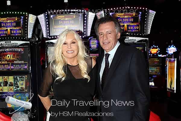 -Susana Gimenez, Cristobal L�pez en la inauguraci�n de Dania Casino & Jai Alai-