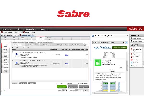 -Nueva aplicacin SeatGuru de Sabre y Tripadvisor-