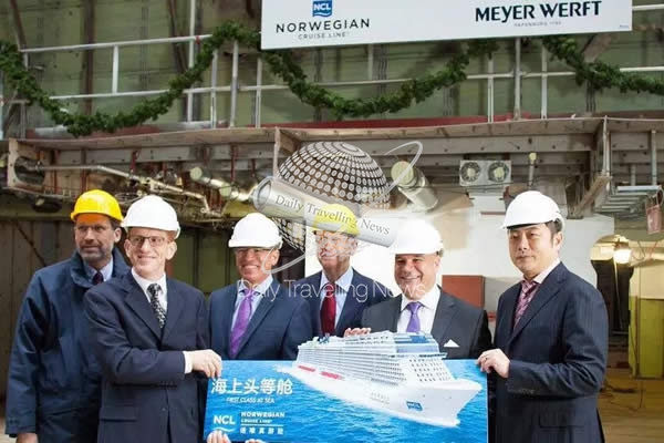 -Colocan la quilla del Norwegian Joy en el astillero Meyer Werft-