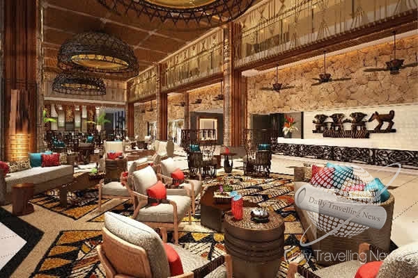 -Dubai Park Resorts - Lobby del Lapita Hotel -