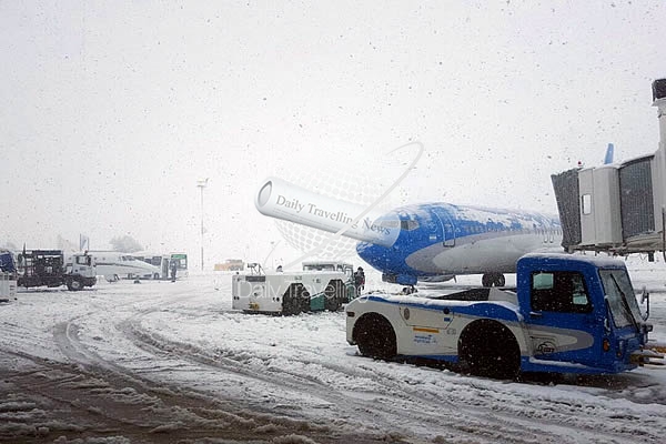 -Operativo nieve en aeropuertos de la Patagonia-