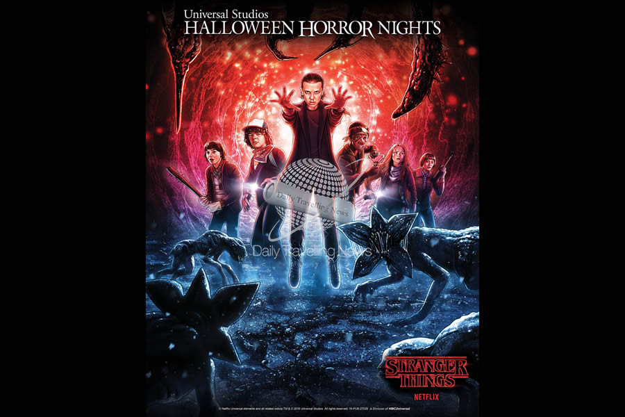 -New artwork for the all-new Stranger Things mazes coming to Halloween Horror Nights this fall-