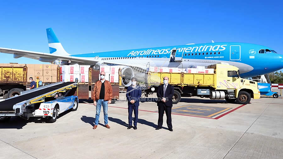 -Aterrizó el primer vuelo de Aerolíneas Argentinas proveniente de china con insumos sanitarios-