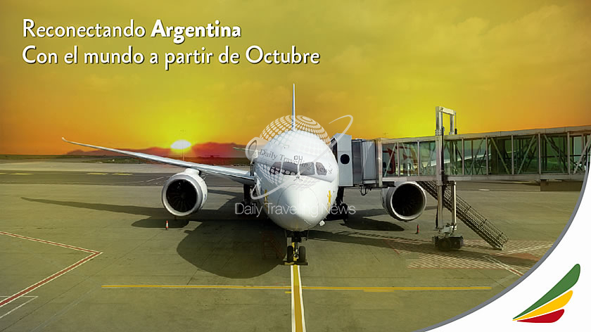 -Ethiopian confirma vuelos especiales durante octubre en argentina-