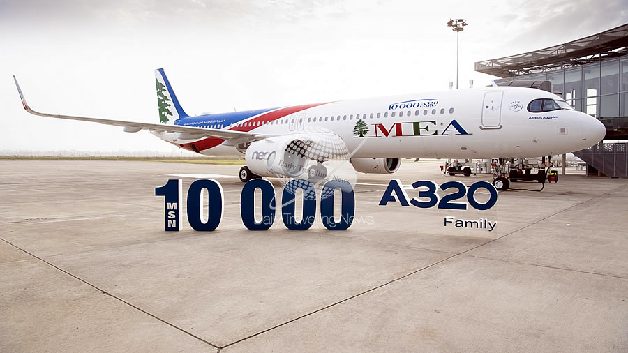 -Airbus entrega A320 Family MSN10,000 a Middle East Airlines-