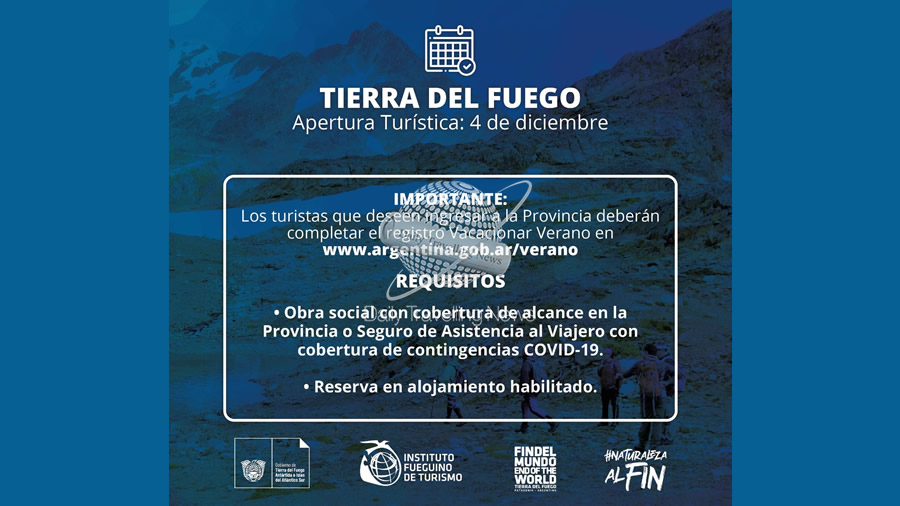 -Tierra del Fuego actualiza requisitos para ingresar a la provincia-