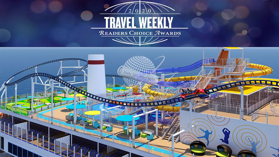 -Carnival Cruise Line gana tres premios Travel Weekly Readers Choice-
