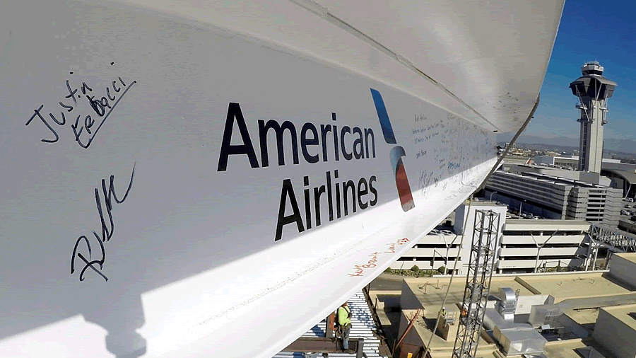 -American Airlines avanza con la construccin de la terminal en el Aeropuerto de Los Angeles-