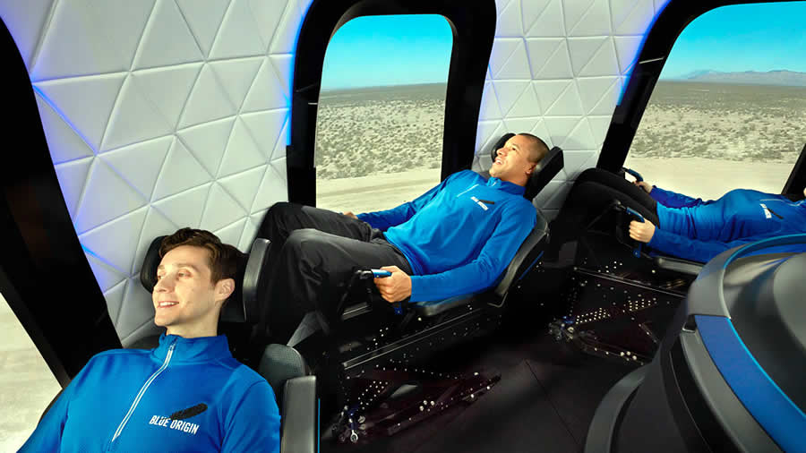 -Se subastó el primer asiento en el New Shepard que viajará al espacio el 20 de julio-