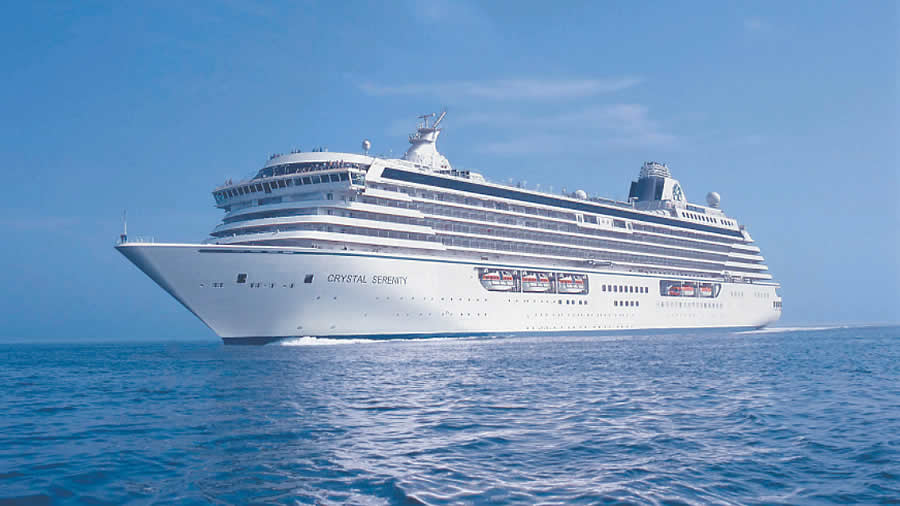 -Las Bahamas recibe a Crystal Cruises-
