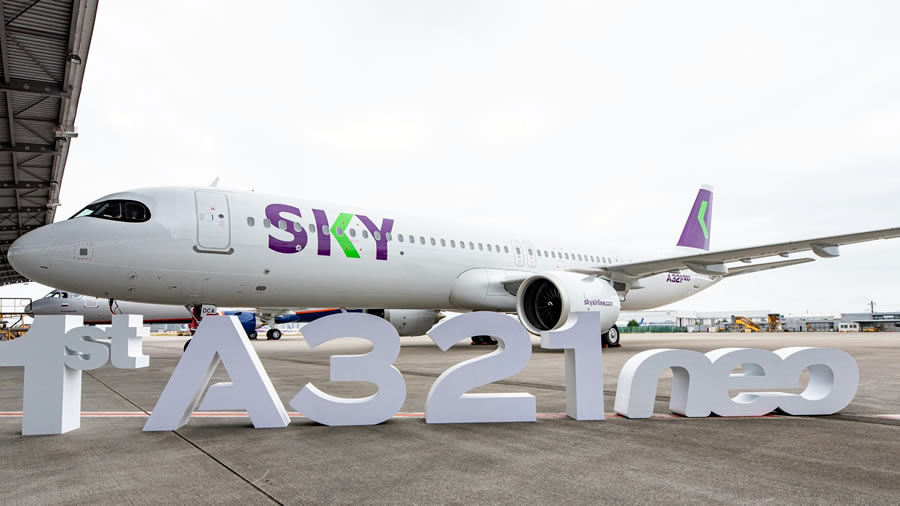 -Airbus entrega a SKY, su primer A321neo-
