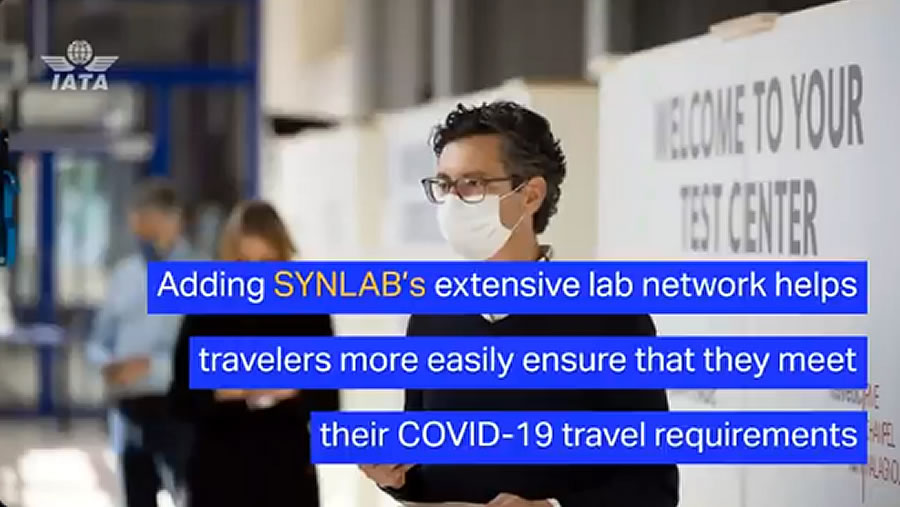 -IATA y SYNLAB se asocian para facilitar viajes seguros y fáciles-