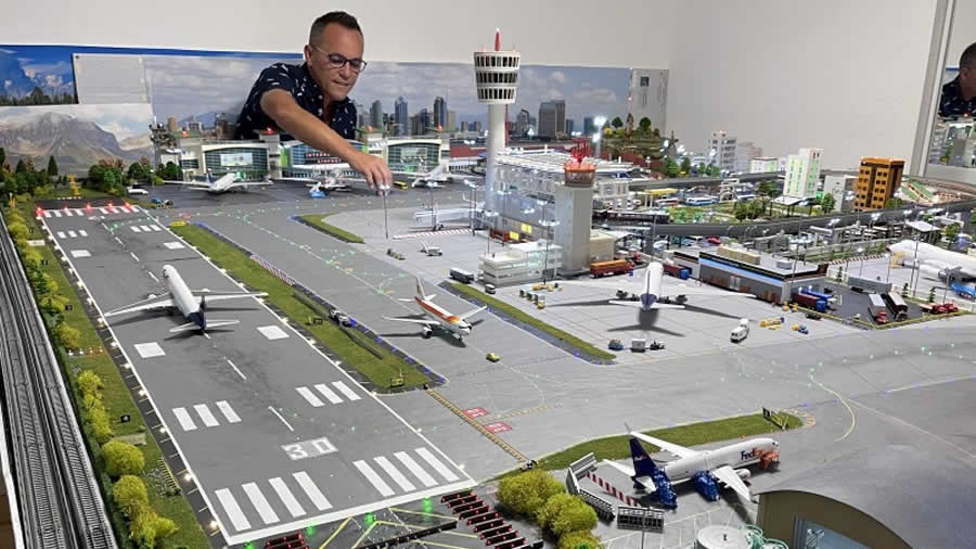 -Una increíble maqueta muestra el Aeropuerto Internacional de Miami en escala-