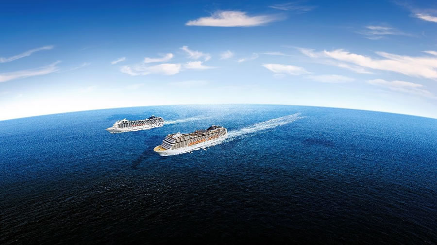 -MSC Magnífica y MSC Poesía juntos en el MSC World Cruise 2023-