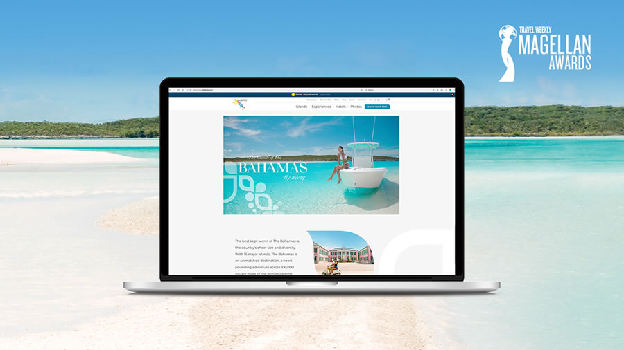 -El sitio web de Las Bahamas premiado en los Travel Weekly Magellan Awards 2021-