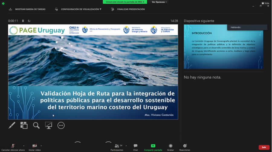 -Uruguay proyecta el desarrollo del espacio marino costero-
