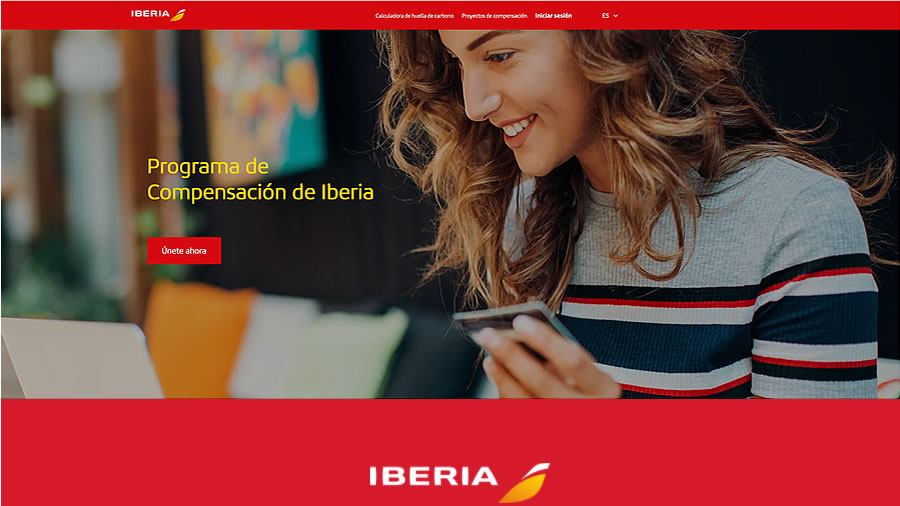 -Las empresas que vuelen con Iberia podrán compensar sus emisiones-