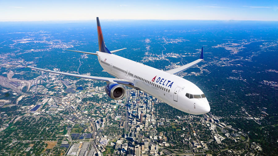 -Delta incorpora a su flota un Boeing 737 MAX de última generación y de bajo consumo-