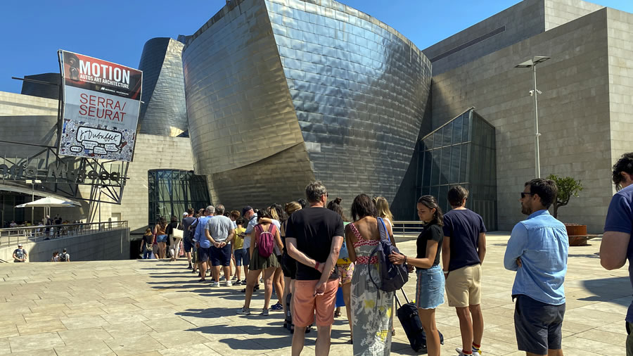 -449.477 personas han visitado el Museo Guggenheim Bilbao entre junio y agosto-