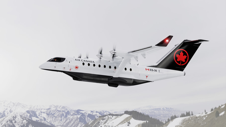 -Air Canada proyecta adquirir 30 aviones eléctricos ES-30 de Heart Aerospace-