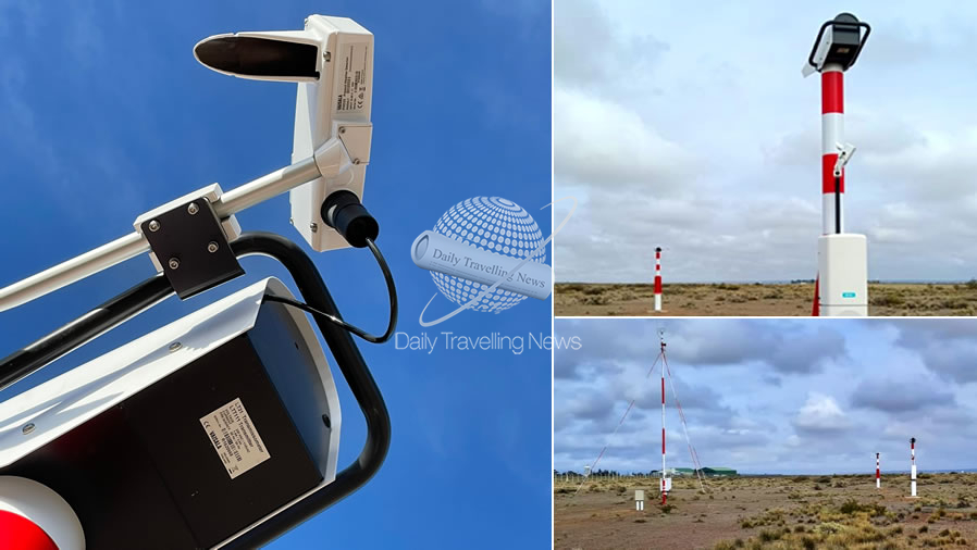 -EANA instaló nuevo sistema automático de observación meteorológica -AWOS- en el aeropuerto de Trelew-