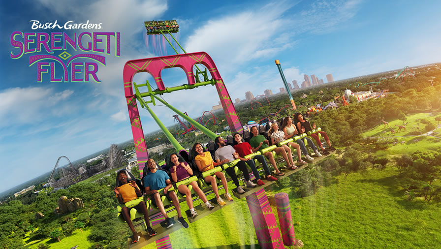 -Serengeti Flyer será la nueva atracción de Busch Gardens Tampa para el 2023-