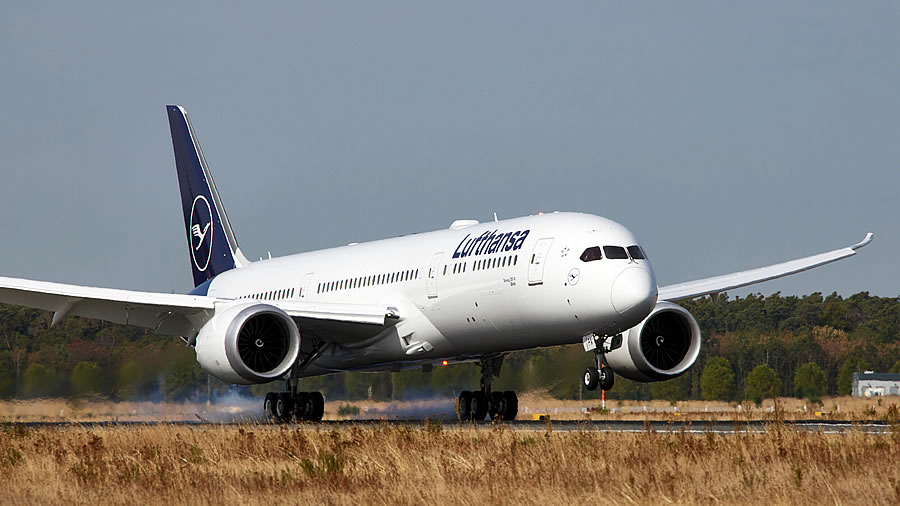 -El primer Boeing 787-9 de Lufthansa completará vuelos de entrenamiento-