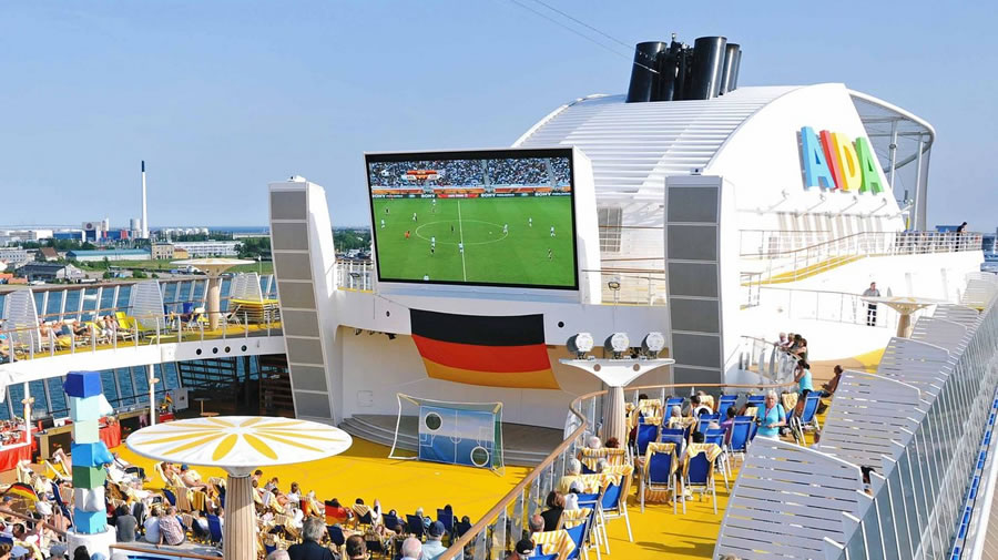 -La Copa Mundial de Fútbol se podrá ver en la flota de AIDA Cruises-