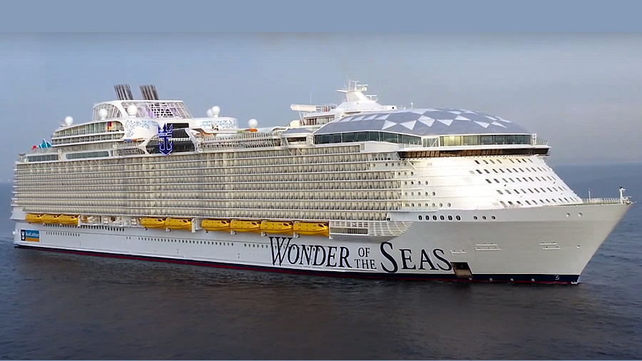 -Royal Caribbean dio la bienvenida oficial a Wonder of the Seas-