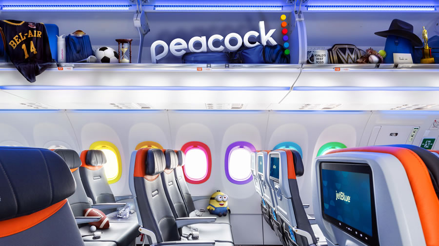 -JetBlue y Peacock se asocian para brindar mejor entretenimiento a bordo-