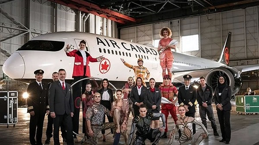 -Air Canada y Cirque du Soleil renuevan su asociación-