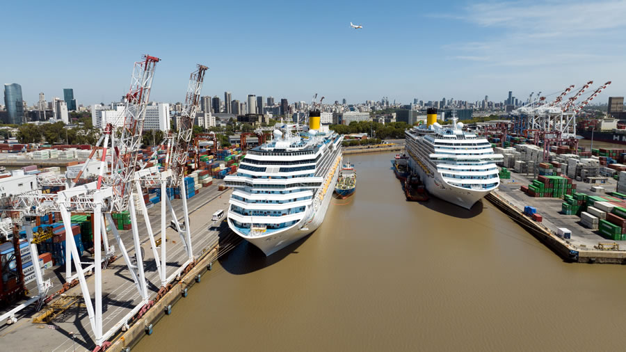 -Ms de 12.000 turistas arribaron al Puerto de Buenos Aires en cuatro cruceros-