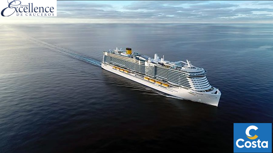-Costa Cruceros recibe tres premios durante la 16ª Edición de Excellence Cruise Awards-