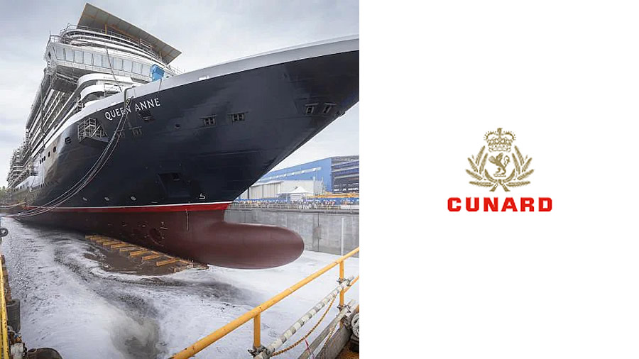 -Cunard celebró la flotación del Queen Anne-
